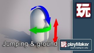 Unity Playmaker Tutorial  FPS Character Controller  Jumping [upl. by Holton]