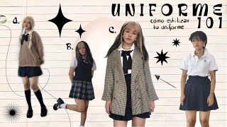 cómo estilizar tu uniforme para verte cool este regreso a clases 🧚🏼‍♂️💫 [upl. by Nnov]