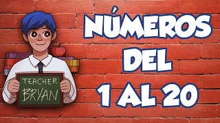 Números del 1 al 20 en INGLÉS [upl. by Towers]