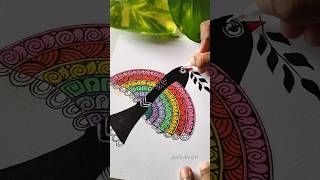 Draw an easy mandala with me 🕊️🌈✨ art shorts drawing pastel colors trending [upl. by Jd158]