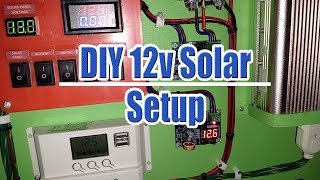 DIY 12v 55w Solar Setup  Cheap and Simple [upl. by Edgard]