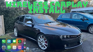 Alfa Romeo 159 Sportwagon Wireless Carplay Upgrade [upl. by Eibmab32]