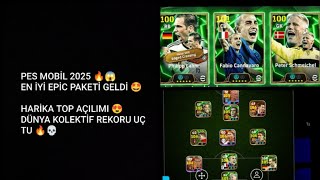 PES MOBİL 2025 EN İYİ EPİC PAKETİ GELDİ 🤩 12000 MC HARCADIK 😱 DÜNYA KOLEKTİF REKORU 🔥💀 [upl. by Rebmaed]