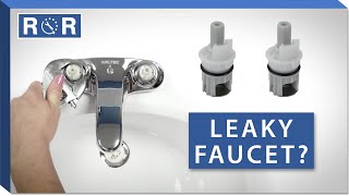 How to Replace Leaky Cartridges in a Bathroom Faucet  Repair amp Replace [upl. by Lladnarc]