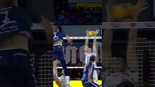 1 person blocks 2 people 🤯🏐 [upl. by Ennaecarg]