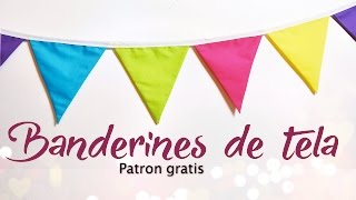 DIY  COMO HACER BANDERINES DE TELA  TUTORIAL DE COSTURA  Daniis Ways [upl. by Yelekalb]