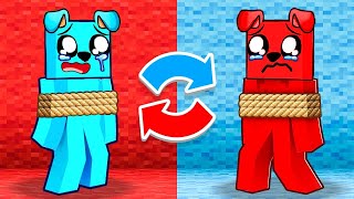 ZAMIENIAMY SIĘ KOLORAMI w Minecraft 🔵🔴🎨 [upl. by Aindrea]