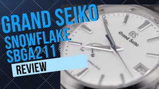 Grand Seiko Snowflake SBGA211 with 9R65 Spring Drive Review [upl. by Longo]