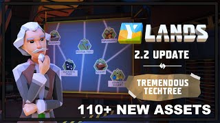 Ylands Update 22 Tremendous Techtree with 110 New Assets [upl. by Rudie10]