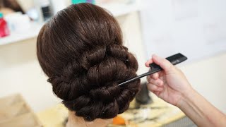 Latest Low Bun Updo For Wedding ﻿ [upl. by Hardan]