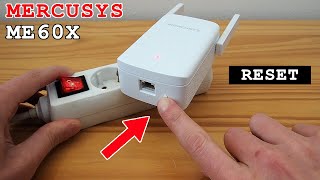 TPLink Mercusys ME60X WiFi 6 extender • Factory reset [upl. by Awhsoj]