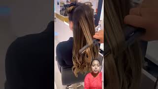 Straightener se curling hairstaightener hairstyle curlyhair yt shorts [upl. by Eibrik]