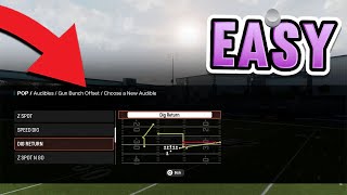 How To SET AND SAVE Custom Audibles In Madden 25 [upl. by Calvert]