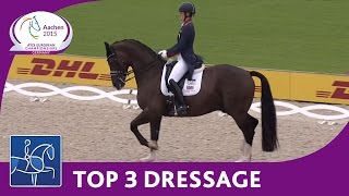 Top 3 Dressage Freestyle  Aachen  FEI European Championships 2015 [upl. by Airamahs]