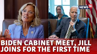 US News LIVE  Why Jill Biden Joined White Houses Cabinet Meeting Republicans Fume  N18G [upl. by Hakeber]