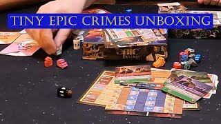 Tiny Epic CRIMES Unboxing [upl. by Amitarp]