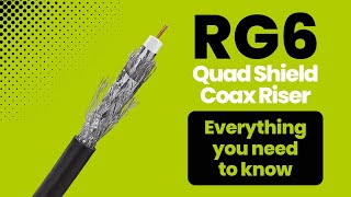 RG6 Quad Shield Coax Riser Overview and Termination [upl. by Birdie]