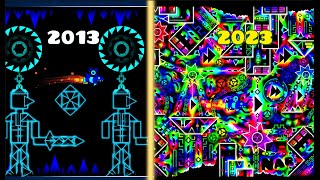 Best Levels of Every Year in Geometry Dash [upl. by Dlorad]