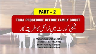 TRIAL PROCEDURE BEFORE FAMILY COURT  PART  2 [upl. by Suzette]