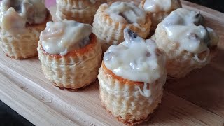 creamy mushroom vol au vent [upl. by Nellahs168]