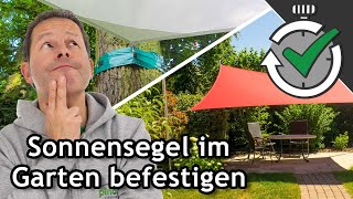 Wie kann man ein Sonnensegel im Garten befestigen  Quick Tips ☀️ Pina [upl. by Adhern]