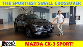 The Mazda CX3 Sport Is A Premium Sporty Crossover Car Feature [upl. by Suoirad]