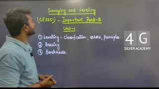 Surveying and Levelling Important Questions CE3351 Anna University Sem 3 Exam Feb 2024 [upl. by Nerol]