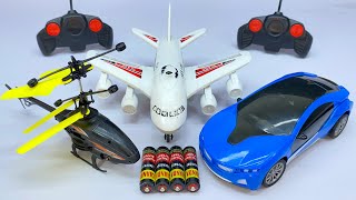 RemoteControl RC Helicopter with Rechargeable RC Car and Airplane UnboxingTesting amp Review😍 rccar [upl. by Yeltihw]