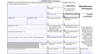 IRS Form 1099MISC walkthrough Miscellaneous Information [upl. by Haem]