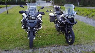 Bmw GS 1200 Adventure Tripleblack  Two generations K25 vr K51 [upl. by Venita]