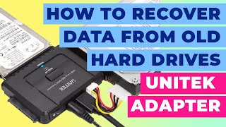 How To Recover Data from Old Hard Drives  Unitek IDE amp SATA Adapter [upl. by Llenrod]