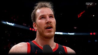 Jakob Poeltl PostGame Interview vs Houston Rockets  Feb 9 2024 [upl. by Grubman]