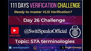 Day26  STA terminologies SwitiSpeaksOfficial switispeaks sweetypinjani vlsi vlsitraining cpu [upl. by Bartolome]