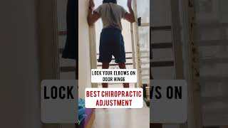 Best chiro adjustment for upper back yoga shorts reels [upl. by Sunshine105]