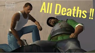 GTA San Andreas  All Major Deaths [upl. by Ycats]