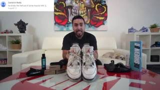 How to clean Air Jordan White Cement 4s [upl. by Ellehsem778]