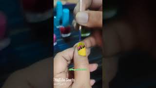 Simple and beautiful nail art youtube yt reels shorts video trending song art nailart like [upl. by Eelyak]