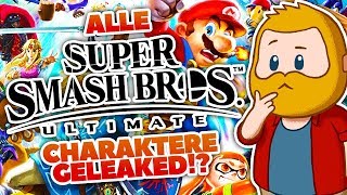 ALLE Smash Bros Ultimate Charaktere GELEAKED [upl. by Ginni]