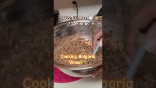 How to Cook Bulgar Wheat 🌾 Dinner in 30 minutes healthy foodie healthyfood jamaica [upl. by Sadonia]