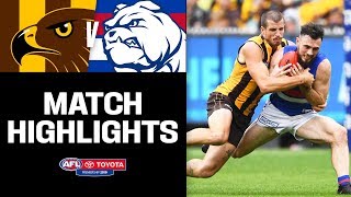 Hawthorn v Western Bulldogs Highlights  Round 2 2019  AFL [upl. by Nahsar946]