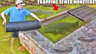 24 HOUR Fish Trap Catches The SEWER MONSTER [upl. by Benjie]