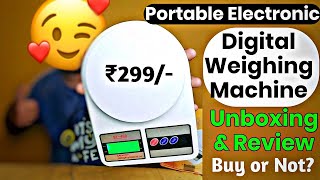 Portable digital weighing scale  Weight Machine SF400 Review  sf 400 digital kitchen scale review [upl. by Delanos831]