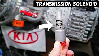 TRANSMISSION SHIFTING SOLENOID REPLACEMENT REMOVAL KIA OPTIMA FORTE SORENTO SPORTAGE SOUL RIO [upl. by Fayth]