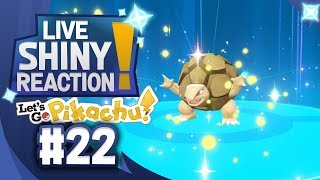 ✨SHINY GOLEM LIVE REACTION✨ WBE TEAM HUNT 4  KANTO LIVING DEX 22  Pokémon LGPE [upl. by Immij284]