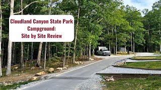 Cloudland Canyon Campground Site by Site Video Tour and Review [upl. by Cozmo]