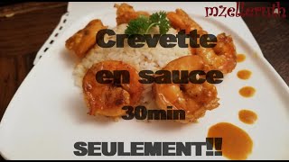 recette de crevette en sauce rapide et facile [upl. by Daniela]