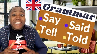 Say Said Tell Told differences and usage  English Grammar [upl. by Mlehliw730]