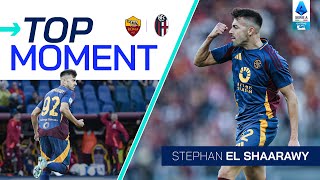 El Shaarawy Back on the Scoresheet in Style  Top Moment  RomaBologna  Serie A 202425 [upl. by Kerwon]