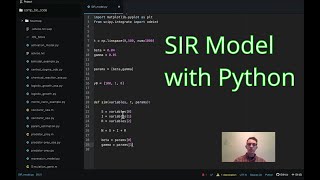 SIR Epidemiology Model with Python [upl. by Annoif]