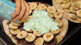 Amazing Night Market Banana Pancake  驚人的！夜市香蕉煎餅  Taiwanese Street Food [upl. by Gae]